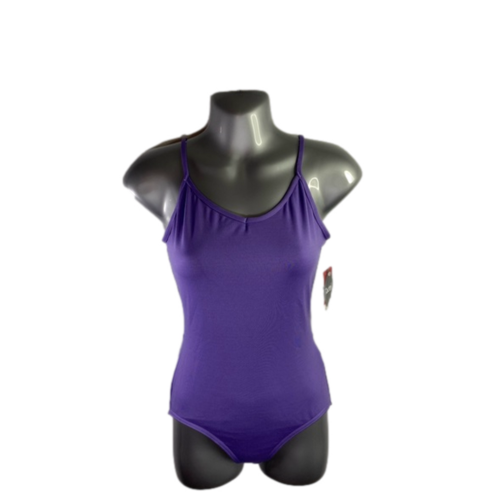 Capezio The Dance Maker Purple with Mesh Back Leotard Size M NWT SKU0919